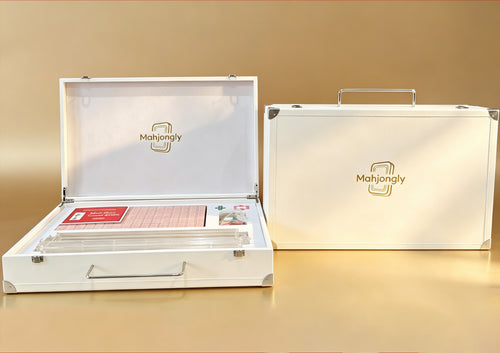 The 2026 Signature Pink Suite - American Mahjong Set (Luxury Leather Case + All Accessories + Official Card)
