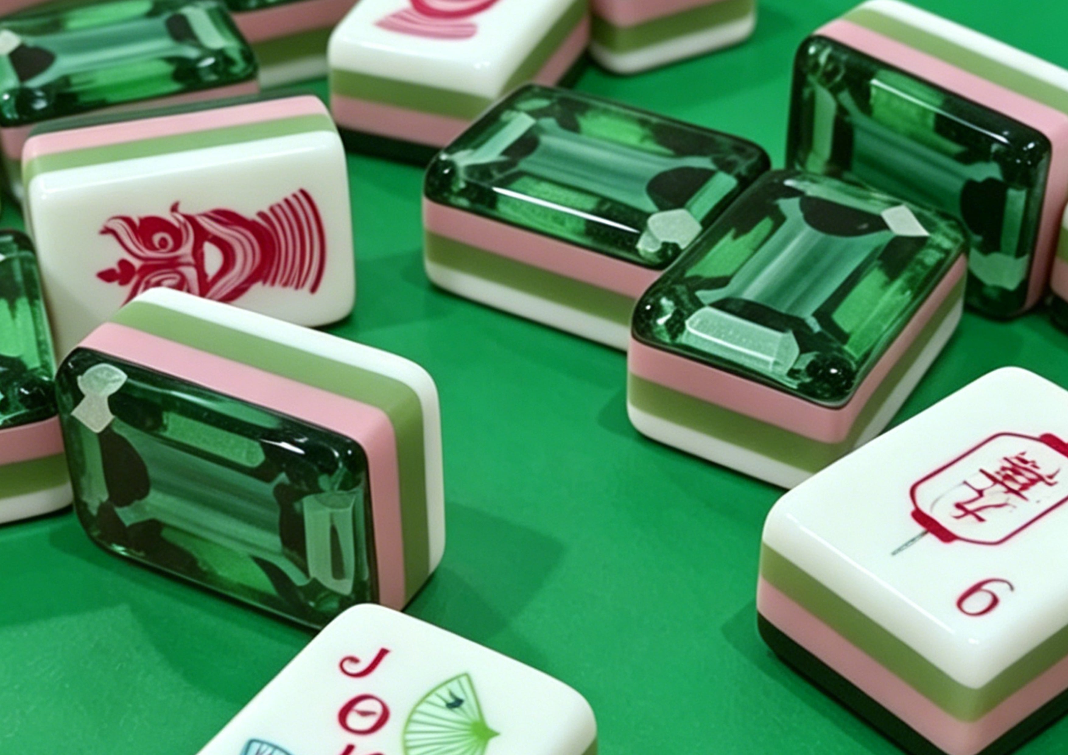 The 2026 Emerald Suite - American Mahjong Set (Luxury Leather Case + All Accessories + Official Card)