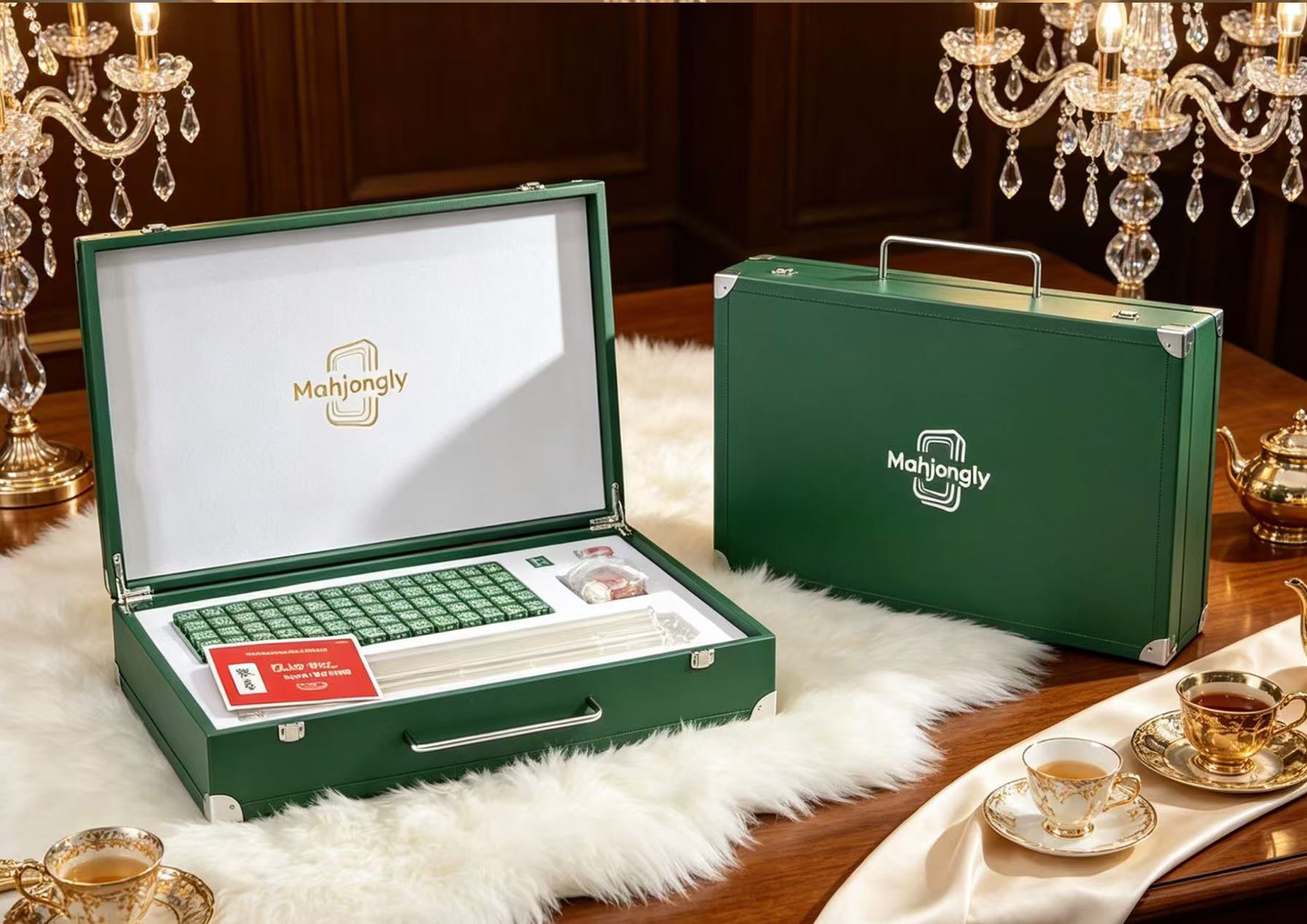The 2026 Emerald Luxury Suite - American Mahjong Set